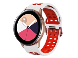 Pulseira De Silicone Respirável Bicolor De 20 Mm Para Galaxy Watch Active 2