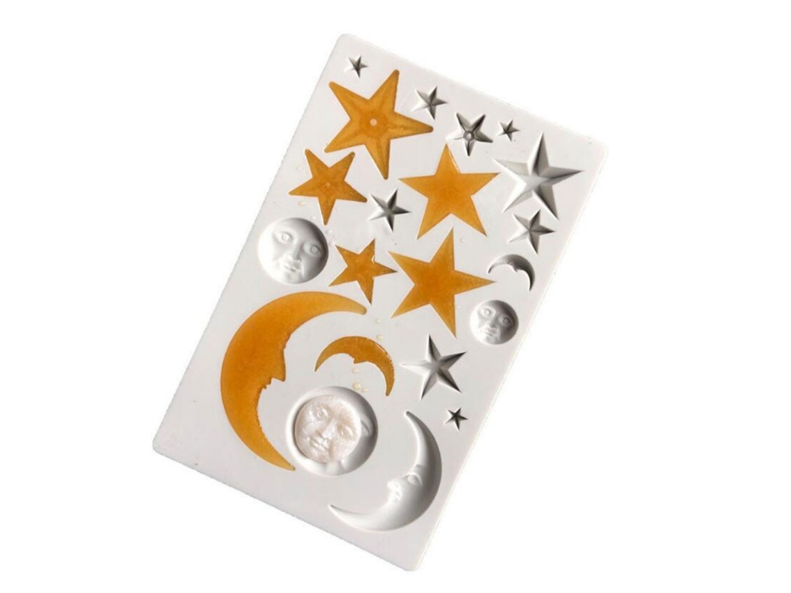 Moldes de Silicone Antiaderentes para Barras de Chocolate e Pasta Americana Cavidades Reutilizáveis, Ideais para Uso Doméstico. X001