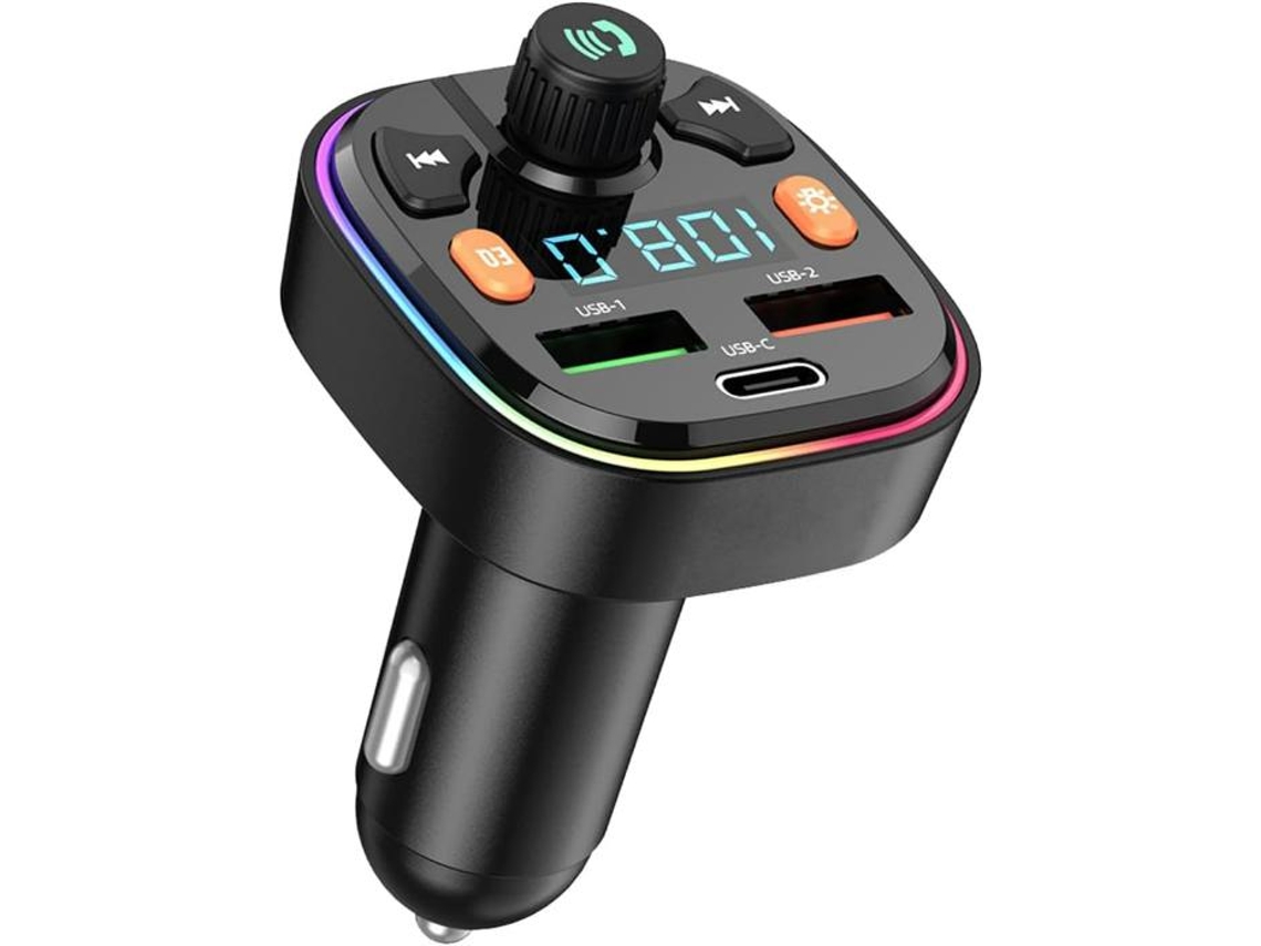 Transmissor Fm Bluetooth Yizhood Q5 Qc3.0 Mp3 Player Preto