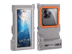 Tkdaddy Shellbox Pro Gen 3 Para Iphone 16 Pro Max X Xr Xs Max / Samsung Galaxy S25 Ultra Capa Universal À Prova Dágua 15 M Para Mergulho À Prova De C