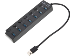 Hub Usb 3.0 Universal De 7 Portas, Plug And Play, Wavlink, Em