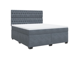 Box Spring Bed, Box Spring Beds Vidaxl Cinzeto Veludo (180 X 200 Cm)