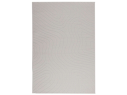 Conjunto 1 Tapete Moderno Vidaxl Creme Poliéster (200 X 140 Cm)