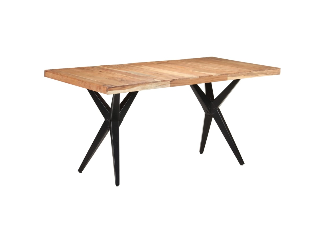 Dining Table, Dining Tables Vidaxl Preto Madeira (160 X 80 X 76 Cm)