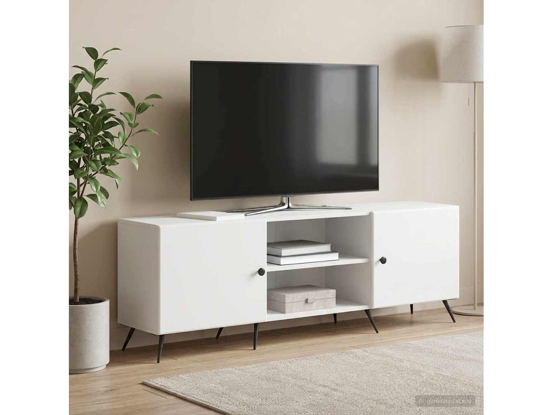 Vidaxl Gabinete Para Tv 150 X 31 X 50 Cm Branco Derivados De Madeira
