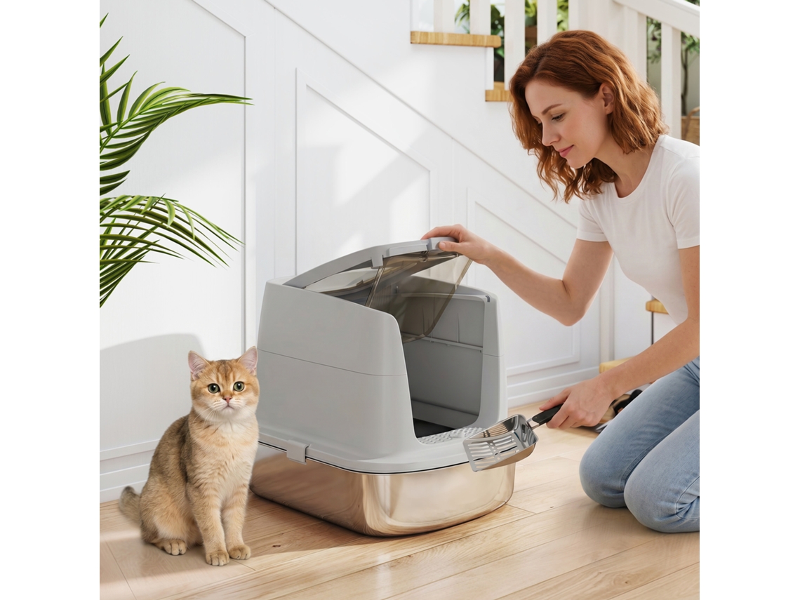 Caixa Para Gato, Em Abs, 39,8 X 41,3 X 52,4 Cm