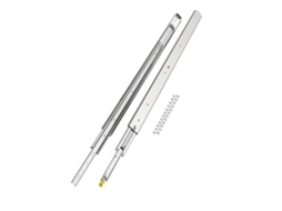 Guias Telescópicas De Carga Pesada 1524mm Com Bloqueio, Aço Resistente E Galvanizado Tekmaquinas