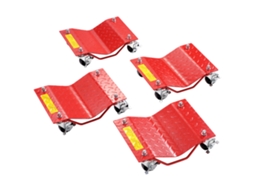Plataforma Rodante para Rodas, 4 Peças, Carrinho com Rodas Capacidade Total de 3,6 T, Resistente Aço Mover Automóveis, Caminhões, Reboques