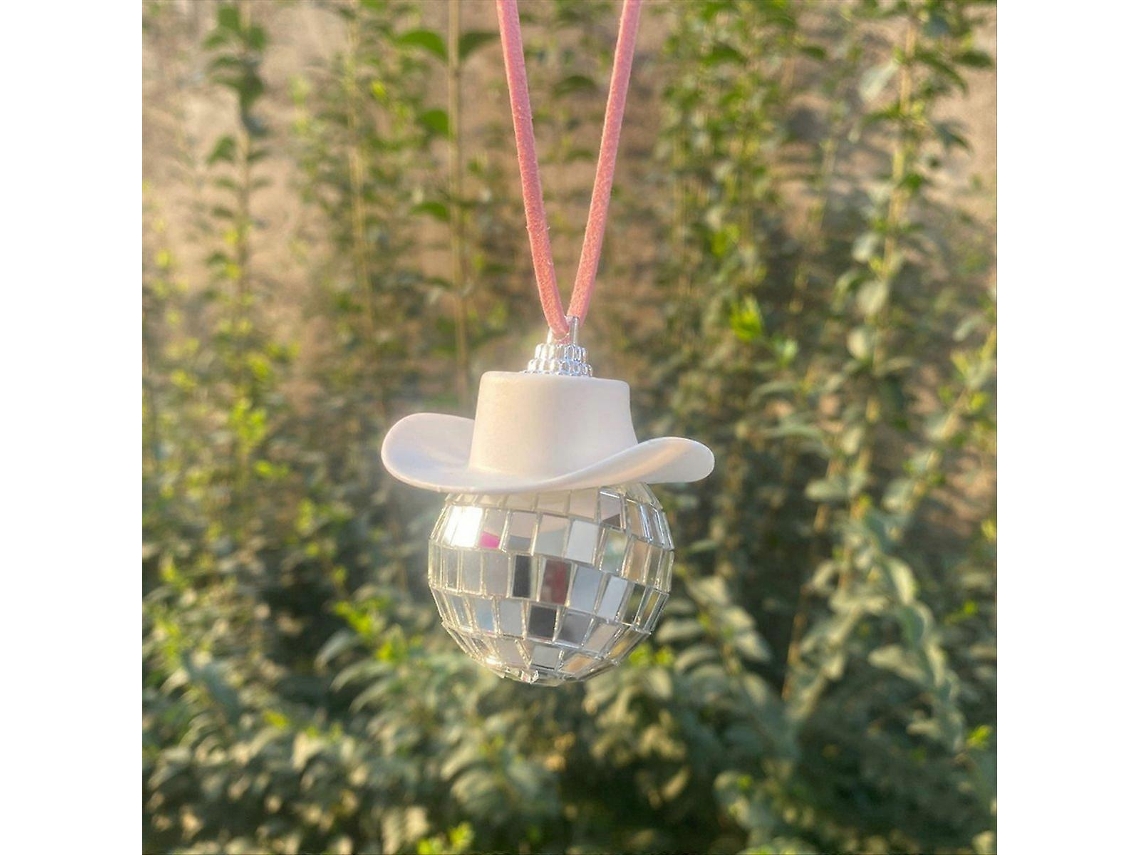 Chapéu De Cowboy Com Bola De Discoteca, Acessórios Para Carro, Acessórios Para Interior De Carro - Rosa_yua