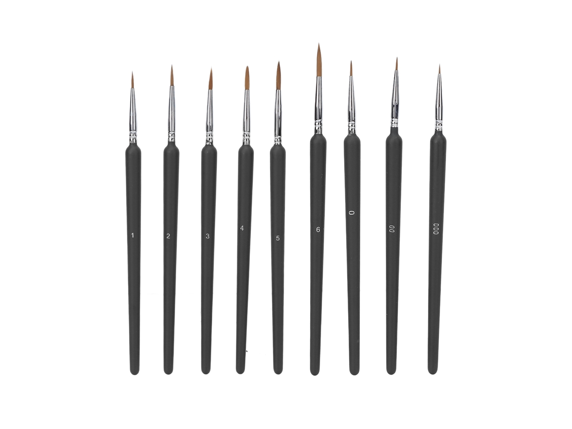 Kit De 9 Pinceis Para Arte De Unhas Pinceis De Linha E Pintura Para Salão E Diy Em Casa