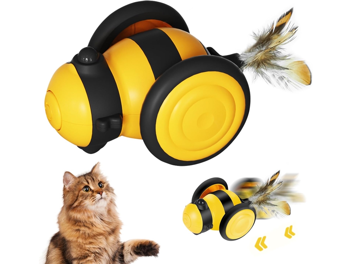 Brinquedo Interativo Para Gatos, Com Pena, Automático, Elétrico