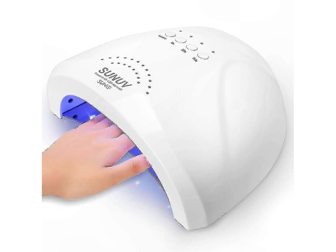 Secador de Unhas Led Uv 48 W com 3 Configurações Temporizador para Cura Esmalte em Gel GOKOCO