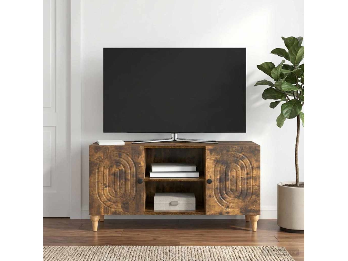 Vidaxl Gabinete Para Tv Carvalho Fumado 102 X 34,5 X 50 Cm
