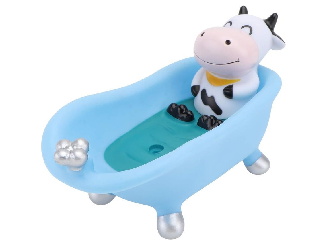 BANDEJA de sabão Nova Line de plástico para banheiro, chuveiro, pia, azul estilo cartoon animal