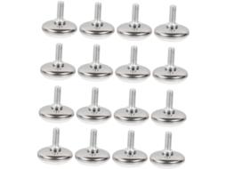 Doitool Conjunto De 24 Pés Niveladores Ajustáveis Para Móveis, Com Rosca M6x15, Em Ferro, Para Cadeiras E Mesas De
