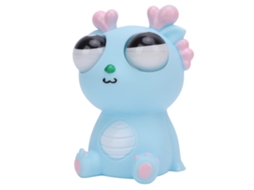 Business brinquedo de Esquecimento de Estresse Cute Dragão com Olhos Que Saem Pvc Azul para Adultos