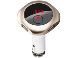 Transmissor Fm Bluetooth Yizhood Car Q7 Segurança Musica Branco