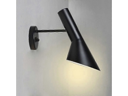 Luminária de parede nórdica moderna com interruptor e lâmpada de leitura ajustável E27 BRILVIBERA