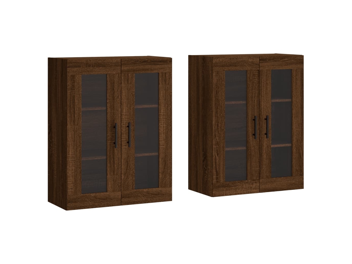 Wall Mounted Cabinet, Wall Mounted Cabinets Vidaxl Marrom Madeira Processada (n/a)