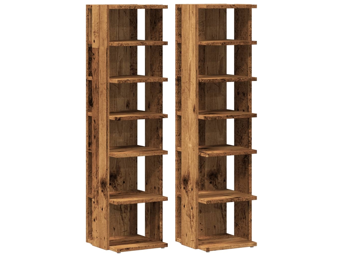 Shoe Cabinet, Shoe Cabinets Vidaxl Marrom Madeira Processada (n/a)