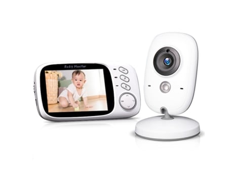 Intercomunicadores para Bebé KLACK Vb603 Câmera de Vigilância Wifi 1080P 3.2 Polegadas Visão Noturna Monitoramento de Temperatura Lcd Display