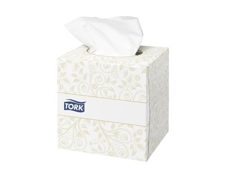 Tork Lenços Papel Facial F1 Folha Dupla 20X21Cm 100Un
