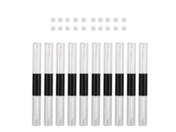 10pcs Tubes De Gloss Labial Double Head 5ml Diy Transparente Portátil Sem Vazamento
