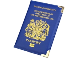 Porta-passaporte Britânico Para Homens E Mulheres(azul), Pu Para Viagens