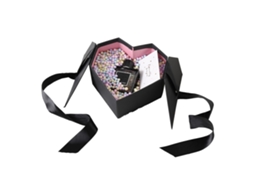 Caixa de presente black love 21x21x10cm para ocasiões especiais LAXISCREED