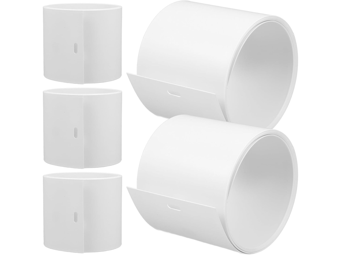 Lâminas De Substituição Betooky Para Persianas Verticais, Pvc Branco, 5 Peças