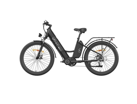 Bicicleta Elétrica GOGOBEST Gf850 500W * 2 Motores Duplos 48V 10 4Ah Bateria 130Km Alcance Shimano 7 Velocidades Preta