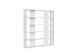 Estante Aberta Em Cinza Branco Kato B Itamoby