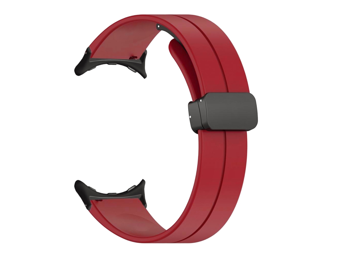 2026 cinta de Relógio de Silicone Elástico para Pixel Watch 2 Vermelha
