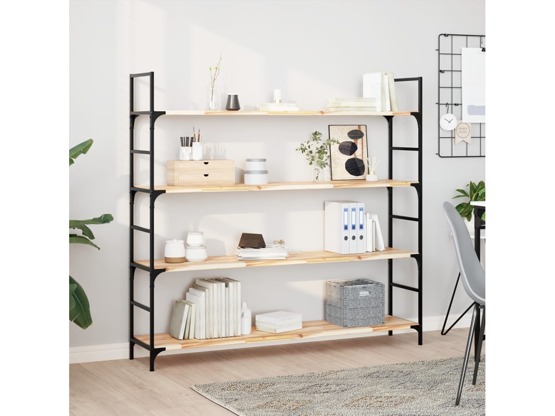 Vidaxl Prateleira Flutuante 2pcs 140x30x2cm Acácia Maciça Não Tratada