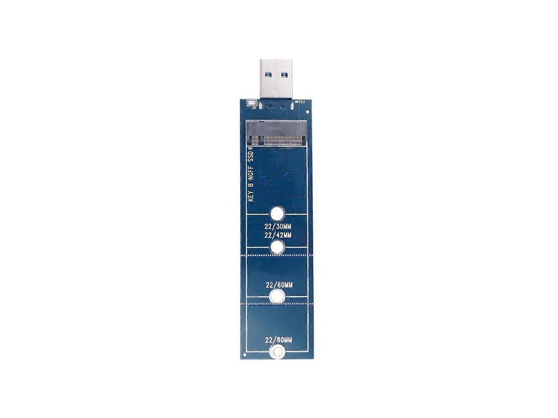 Adaptador Ssd M.2 Para Usb, Adaptador M.2 Para Usb Com Chave B, Adaptador Ssd M.2 Com Protocolo Sata, Adaptador Ssd Ngff Para Usb 3.0. Hengjian