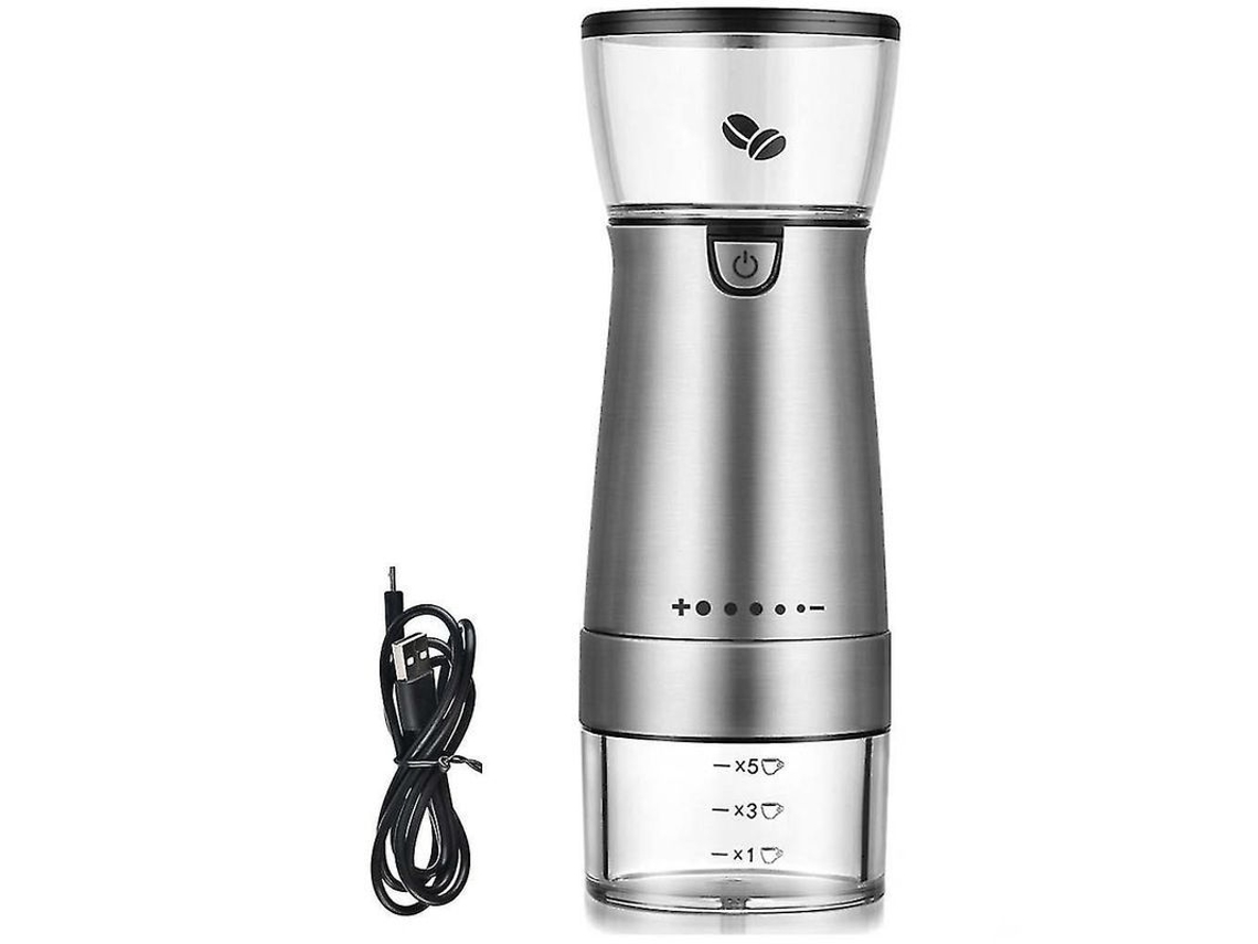 Molino de Café Elétrico Portátil, Usb, Núcleo Cerâmico Ajustável