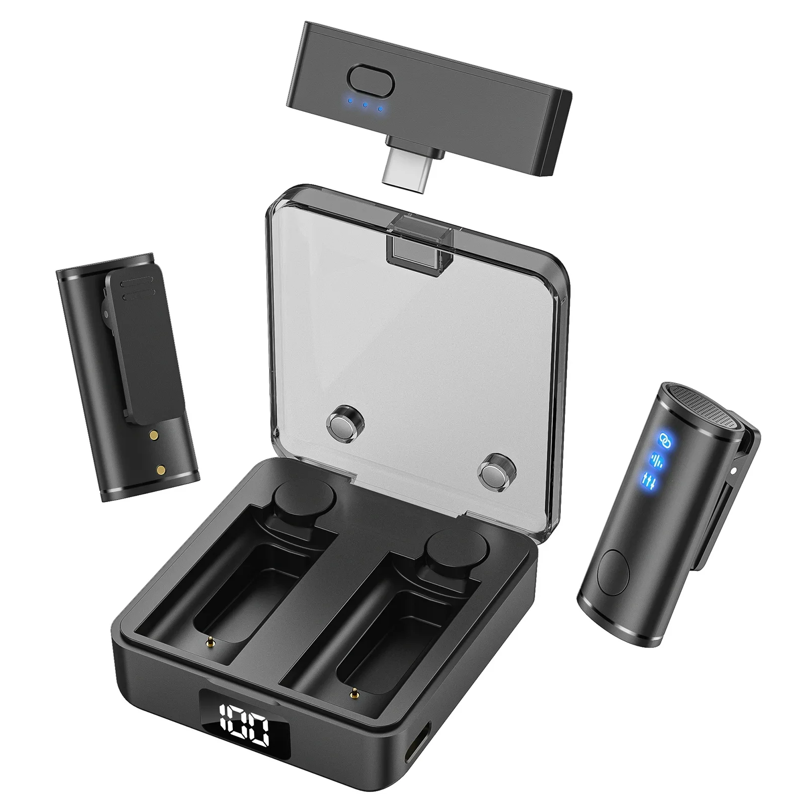 Microfone de Lapela Sem Fio, Adequado para Gravações em Estúdio. MDUG