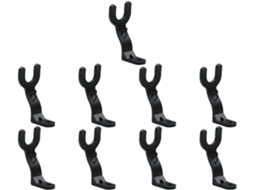 Conjunto De 10 Ganchos Multifuncionais Para Capacete Motocicleta 9 Peças, Ideais Para Casa, Bagagem, Jaquetas