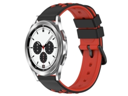 Pulseira De Silicone Poroso Bicolor Para Samsung Galaxy Watch4 Classic 42mm 20mm