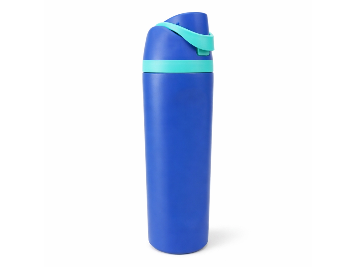 Garrafa Térmica Desportiva Bk 668-18 Azul Escuro + Verde-água