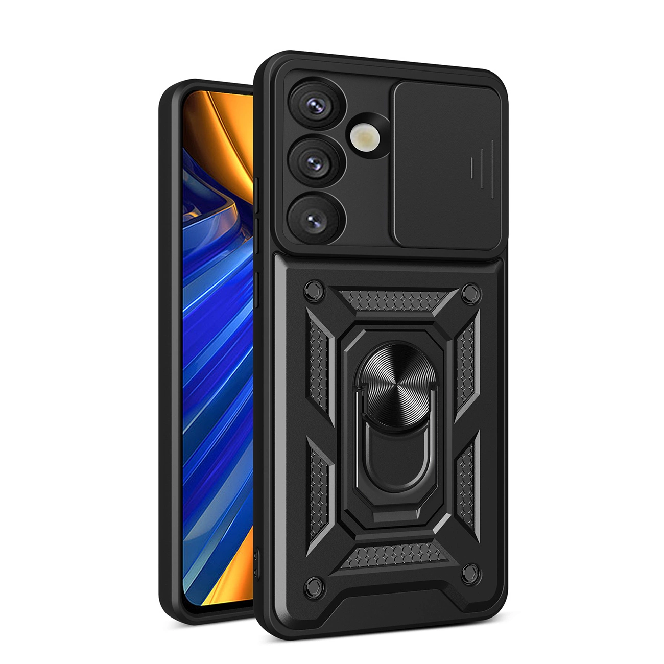 Capa Híbrida Armor Camshield Para Samsung Galaxy M06 5g F06 (venda Por Atacado)