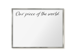 Magnetic Board For Wall Our Piece Of The World For The Bedroom Espelharte (80x60 Cm)