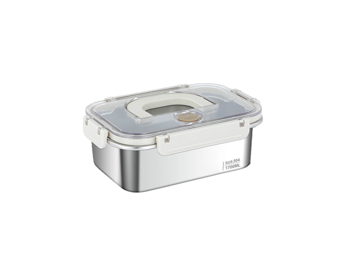 Marmita Bento Em Aço Inox 304 - Caixa De Conservação Hermética Para Fruta E Vegetais