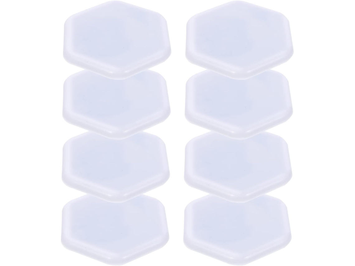 Holibanna Conjunto De 8-deslizadores Hexagonais Para Móveis, Protetores De Piso Antiderrapantes Em Abs, Almofadas Para