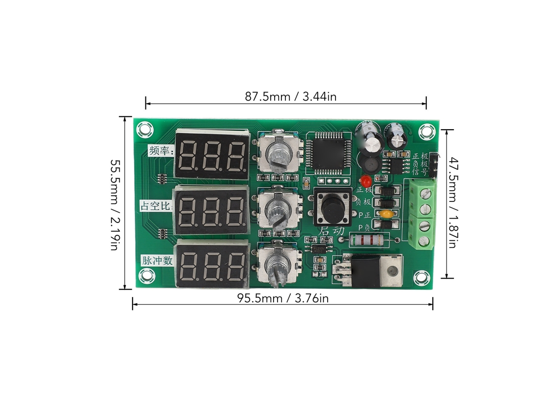 Laxiscreed Módulo Pwm Para Controle De Velocidade De Motores Dc, Dimming E Frequência Ajustável