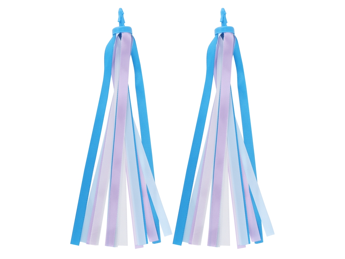 2pcs Cintas Decorativas De Lazo Coloridas Para Manillar De Patinete Bicicleta Niños Niñas