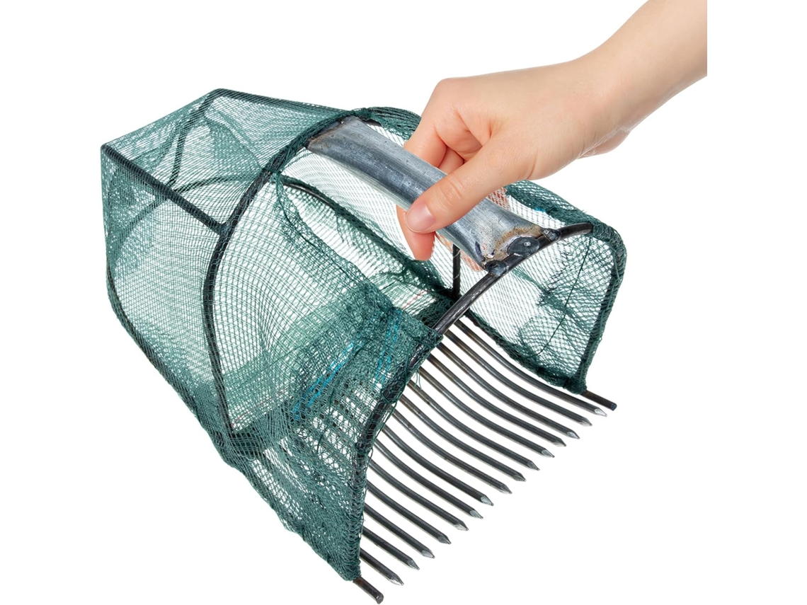 Cesta De Malha Resistente Em Aço Para Colher Frutas E Bagas.