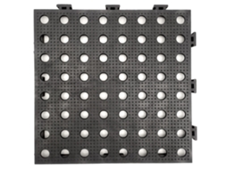 Pack 200 Estrados Antiderrapantes Maxi Com Drenagem, Preto, 33x33x2cm (≈22m²). Ultrarresistente: Para O Tráfego De Veículos, Hotelaria E Indústria