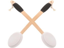 Lurelia Kit De 2 Escovas Esponja De Banho De Cuidado Corporal, Cabo Longo, Pega Ergonómica E Antiderrapante