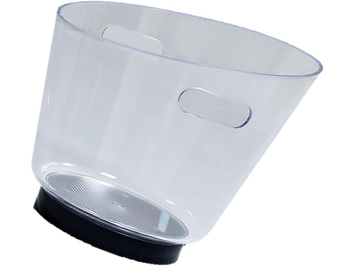 Balde De Champanhe De 6 Litros Com Duas Alças - Design Transparente - Ideal Para Festas E Uso Externo